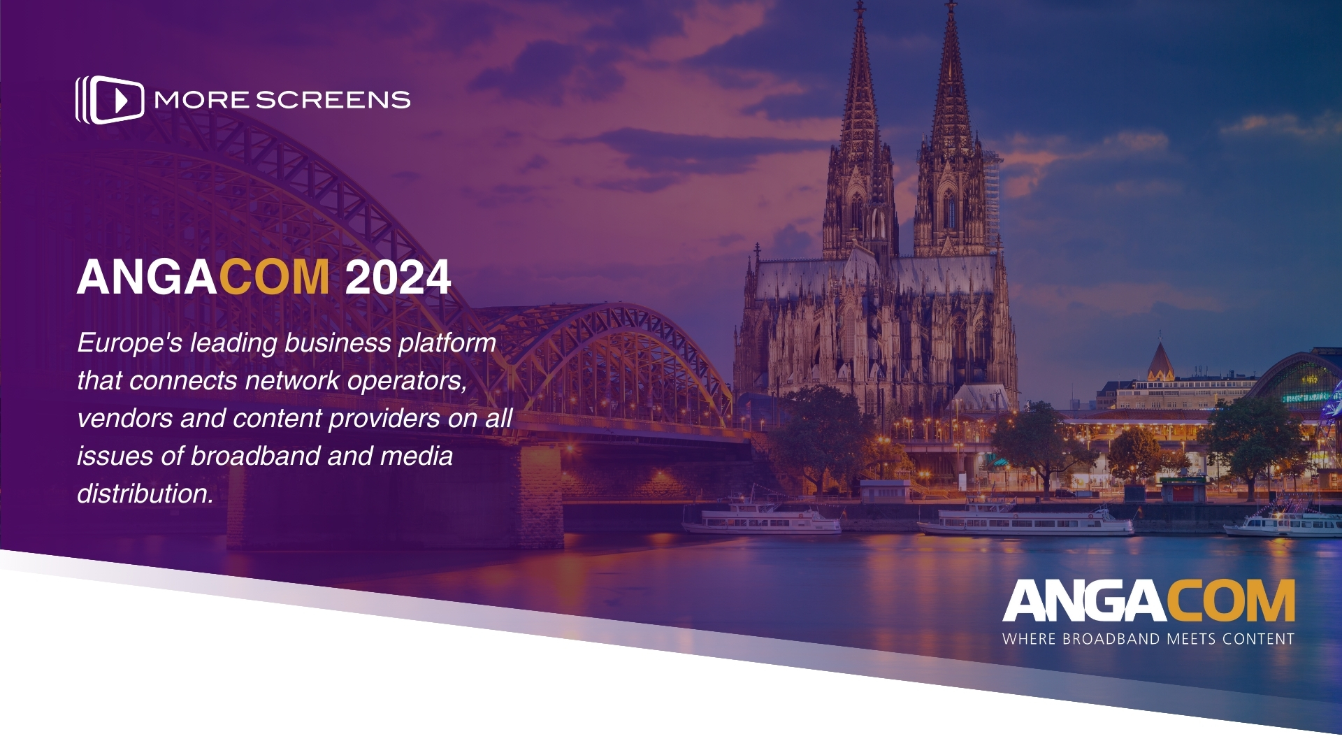 Our team is at ANGA COM 2024 – meet us there!